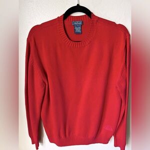Faconnable Red Crewneck Fisherman Sweater